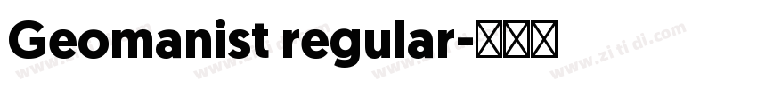 Geomanist regular字体转换